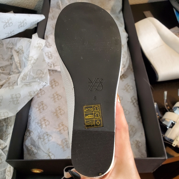 YES Milky Way White Leather Flatforms - Picture 3 of 14